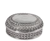 Personalized Antique Style Silver Plated Oval Jewelry Box with Free Engraving & Shipping