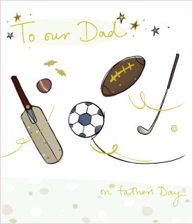 Luxury Father's Day Greeting Card 'To Our Dad'