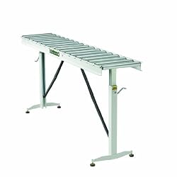 HTC HRT-70 Adjustable 26-1/2-Inch to 43-1/2-Inch Tall 17 Roller 66-Inch by 15-Inch Roller Table