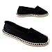 Wild Diva Tika-01 Women Espadrille Slip-On Boat Flat Shoes Causal Loafer Classic Canvas SNJ SHOES