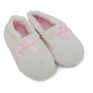 Childrens/Kids Girls Soft Indoor Footwear/Slippers With Bow