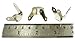8-Pack of Classic Nickel-Plated Trunk & Cabinet Corners with 1-inch Legs - Mounting Screws Included