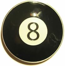 POOL BALL BELT BUCKLE + display stand
