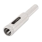 uxcell ガラスホールソー　メタル製ダイヤモンド瀬尾シルバートン　ラウンド　ガラスセラミックタイル 50mm x 10mm x 6mm