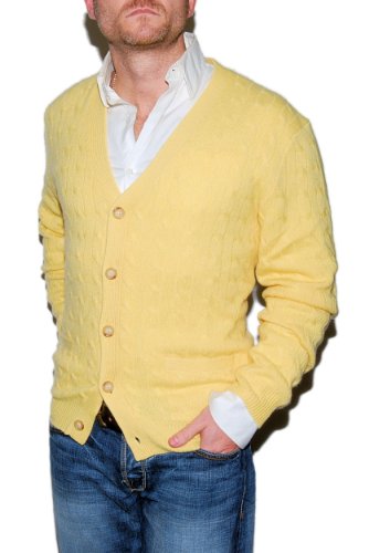 Polo Ralph Lauren Mens Cashmere Cable Cardigan 