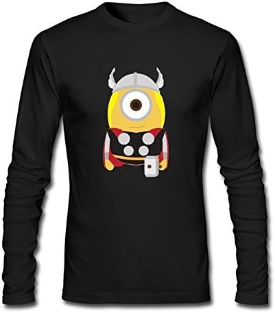 Daving Customized Minions Despicable Me 2 Thor T Shirt for Mens Long Sleeve XXXL