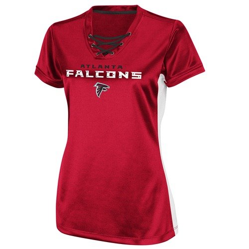 Atlanta Falcons Womens Red Draft Me IV Jersey Top Shirt - L