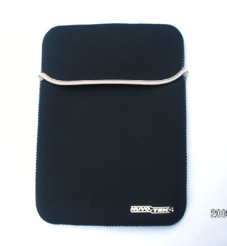 Nuvo-Tek 10 to 11.6 inch Black Reversible Carry Case Sleeve for Netbooks (Acer Aspire One - Asus Eee - Dell Mini - HP Mini - Toshiba Mini - MSI Wind - Lenovo IdeaPad)