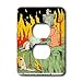 Londons Times Religion Heaven Hell Cartoons - Beaver Damned - Light Switch Covers - 2...