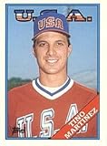 1988 Topps Traded Tino Martinez Olympic Rookie Baseball Card #66T - Shipped In Protective Display Case!