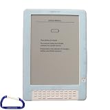 Premium Rubberized Silicone SKin Case (Blue) with Free Carabiner Key Chain for the Amazon Kindle DX (9.7 Inch Screen)