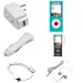 Search Our Specialty Mall : USB Data Hotsync & Charging Cable + USB Car Charger + USB Home Travel Charger + Solid Baby Blue Snap On Crystal Cover Case + White Stereo 3.5mm Headset + Clear Reusable LCD Screen Protector for Apple Nano Chromatic 8GB 16GB 4th 4G Generation