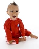 Splash About UV All-in-One suit (sun protection), Red/Red & White stripe, 6-12 months