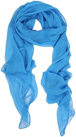 Solid Color Silk Blend, Lightweight, Sheer, Modern Oblong Scarf Headscarf