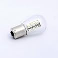 Waterproof Ba15s Bayonet Base Single Contact 15 SMD 3528 LED Light Bulb 12 Volt, Warm White, 1429ww