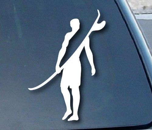 Surfer Surfing Wave Car Window Vinyl Decal Sticker 4