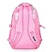Eshops Flowers Pattern Primary School Bookbag Girls Backpack Book Bags Rose Red