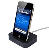 first2savvv iphone 4 4G / iphone 4s / 3gs / touch 4 / nano 6 / nano 5 black dock docking charger station snyc cradle