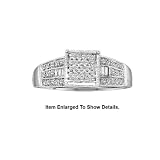 Stunning Micro Pave 10k. White Gold Diamond Bridal Ring