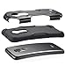 Hootech LG G Flex Case, GreatShield Fusion Hybrid Dual Layer Shock Absorbing Snap On Rugged Case Back Cover for LG G Flex - (Black)