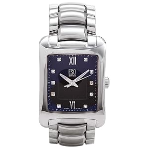 ESQ by Movado Men's Verona Diamond Accented Stainless Steel Watch #07301273