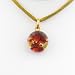 Handmade Murano Glass Pendant - Round S Red/Gold Style2