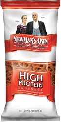 Newman's Own Organics Pretzels, Hi-Protein, 7-Ounce Bags (Pack of 12)