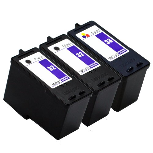 E-Z Ink Remanufactured Ink Cartridge Replacement For Lexmark 32 18C0032 & 33 18C0033 (2 Black, 1 Color) On Sale