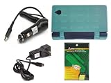5 in 1 Bundle Accessories Nintendo DSi / NDSi includes: Car Charger + Home/ Wall Charger + Green Silicone Skin Case + Screen Protector + Fishbone Keychain