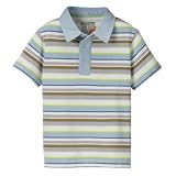 Infant Boys' Genuine Kids from OshKosh Short-Sleeve Bug Stripe Polo - Snow White