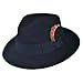 Jaxon C-Crown Fedora-Crushable (X-Large, Navy)