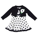 Sweet Heart Rose Girls 7-16 Navy&White Polka Dot W/ Shrug