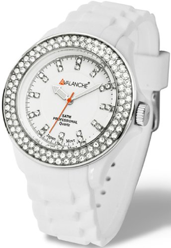 Avalanche Watch Damen-Armbanduhr Bliss Analog Silikon wei&szlig; AV-107S-WH-40 Preisvergleich