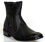 Men's COWBOY Designer BOOTS Western Black Shoes