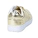 HerStyle Women's Manmade Comly Flat Fashion Sneaker with Brilliant Metallic Shine