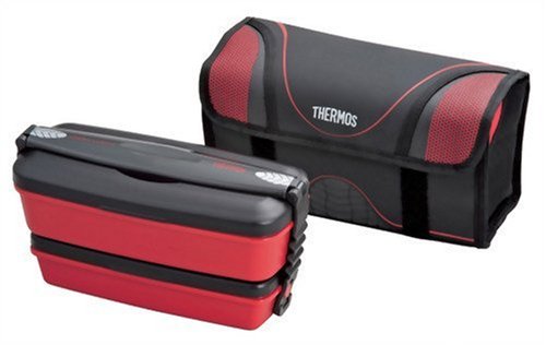 THERMOS フレッシュランチボックス 2段式 900ml ブラック DJB-901W BK