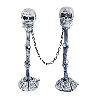 Skull Fence Posts (2) Adult