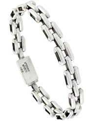 Sterling Silver Bar Link Bracelet 5/16 inch wide, sizes 8, 8.5 & 9 inch