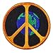 World Peace Sign Embroidered iron on Hippie Patch