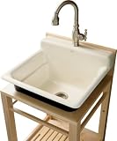 Kohler K-6608-1P-96 Kohler Bayview Wood Utility Sink Biscuit
