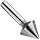 Magafor 432 Series Cobalt Steel Single-End Countersink, Uncoated (Bright) Finish, 3 Flutes, 60 Degrees, Round Shank