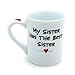 Our Name is Mud “Awesome Sister” Cuppa Doodle Porcelain Mug, 16 oz.