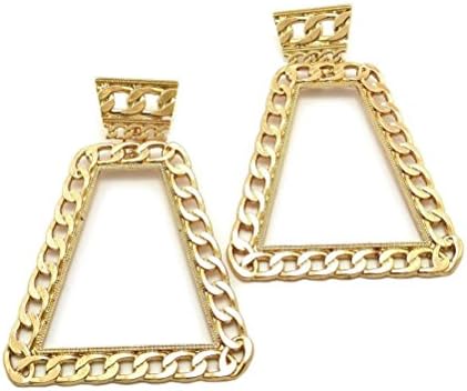 Letter Love Fashion Celebrity Style Chain Designed Unique Shape Pierced Earring