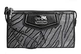 Coach Limited Edition Zebra Zip Wallet Wristlet Clutch Bag 44566 Silver Multi Reviewed