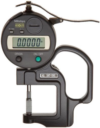 Mitutoyo 547-516 Digital Type Thickness gage 0-047 Range 00005 Resolution +-0001 Accuracy