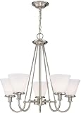 Lite Source LS-19655PS-FRO 5-Lite Chandelier