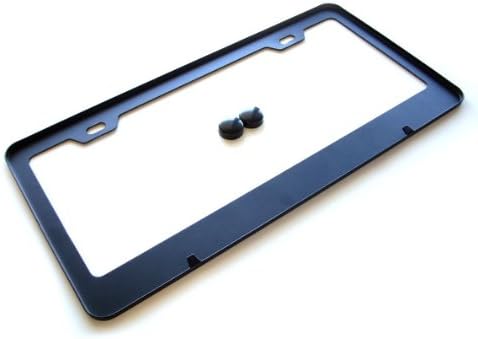 Porsche Boxster S Black License Plate Frame w/ Screw Covers