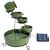 Green Glazed Ceramic Solar Cascade Water Feature