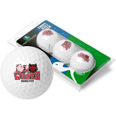 Arkansas State Red Wolves Asu Ncaa Golf Ball Pack