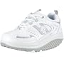 Skechers Women's Shape Ups - Motivation Fitness Work Out Sneaker,White Silver,8.5 M US